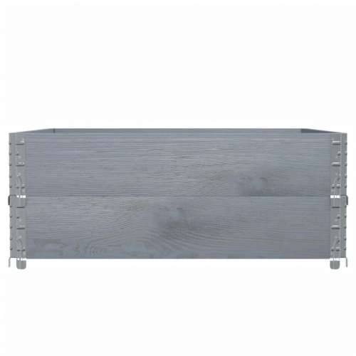 Okviri za palete 2 kom sivi 100 x 100 cm od masivne borovine - Siva 100 x 100 cm 2 Cijena