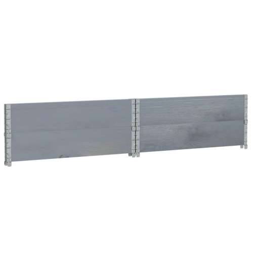 Okviri za palete 2 kom sivi 100 x 100 cm od masivne borovine - Siva 100 x 100 cm 2 Cijena