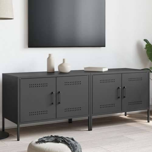 TV ormarići 2 kom crni 68 x 39 x 50,5 cm čelični Crna 2 Cijena
