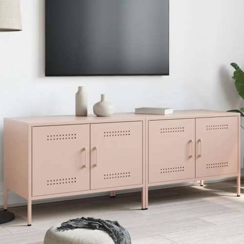 TV ormarići 2 kom ružičasti 68 x 39 x 50,5 cm čelični - Ružičasta 2 Cijena