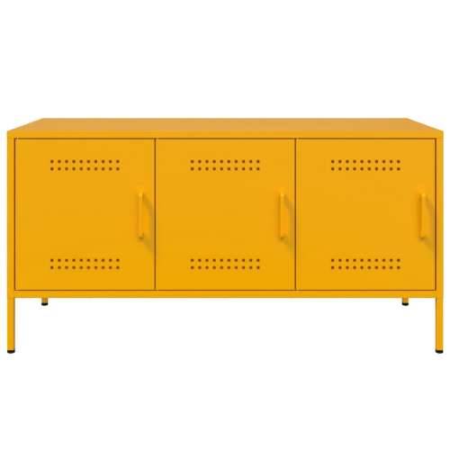 TV ormarić boja senfa 100,5 x 39 x 50,5 cm čelični - Žuta 1 Cijena