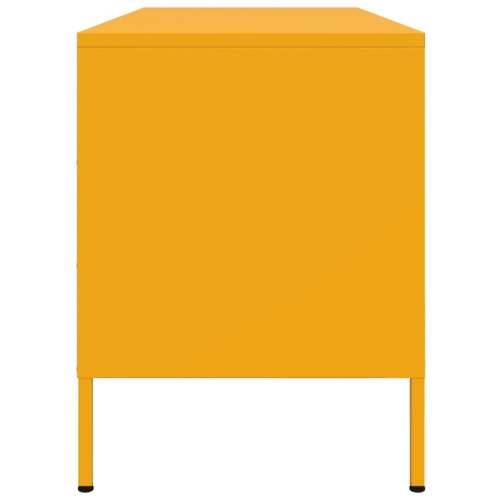 TV ormarić boja senfa 100,5 x 39 x 50,5 cm čelični - Žuta 1 Cijena