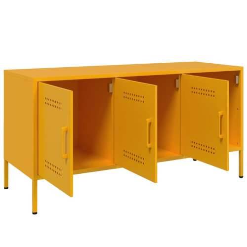TV ormarić boja senfa 100,5 x 39 x 50,5 cm čelični - Žuta 1 Cijena