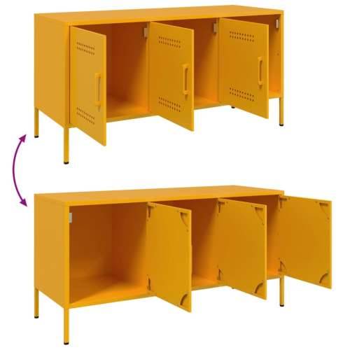 TV ormarić boja senfa 100,5 x 39 x 50,5 cm čelični - Žuta 1 Cijena