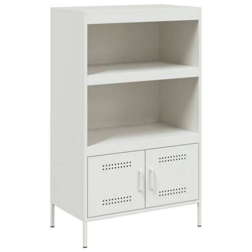Visoka komoda bijela 67 x 39 x 113 cm čelična Bijela 1 Cijena