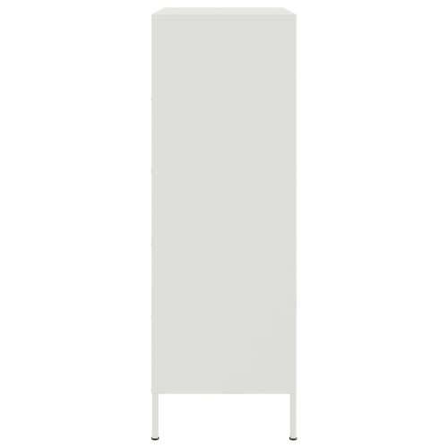 Visoka komoda bijela 67 x 39 x 113 cm čelična Bijela 1 Cijena