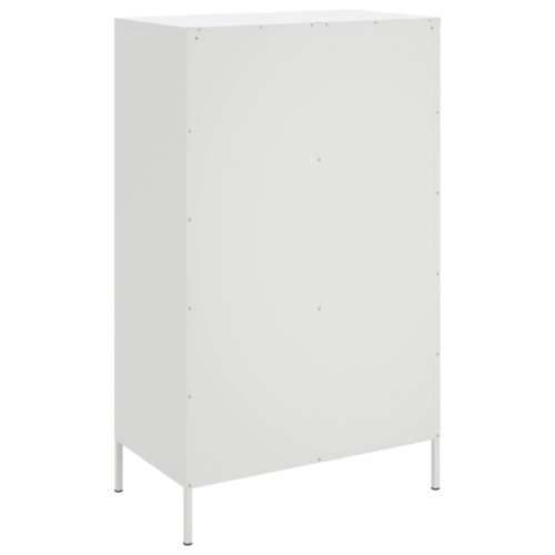 Visoka komoda bijela 67 x 39 x 113 cm čelična Bijela 1 Cijena