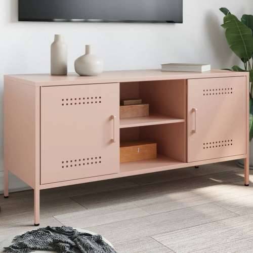 TV ormarić ružičasti 100,5 x 39 x 50,5 cm čelični - Ružičasta 1 Cijena