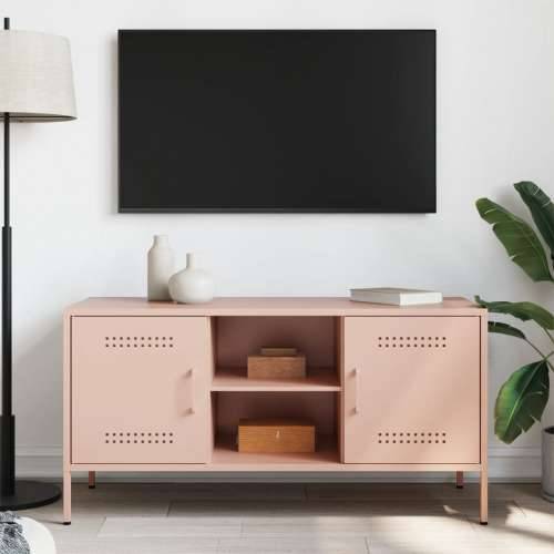TV ormarić ružičasti 100,5 x 39 x 50,5 cm čelični - Ružičasta 1 Cijena
