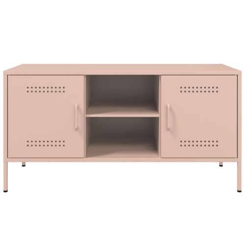 TV ormarić ružičasti 100,5 x 39 x 50,5 cm čelični - Ružičasta 1 Cijena