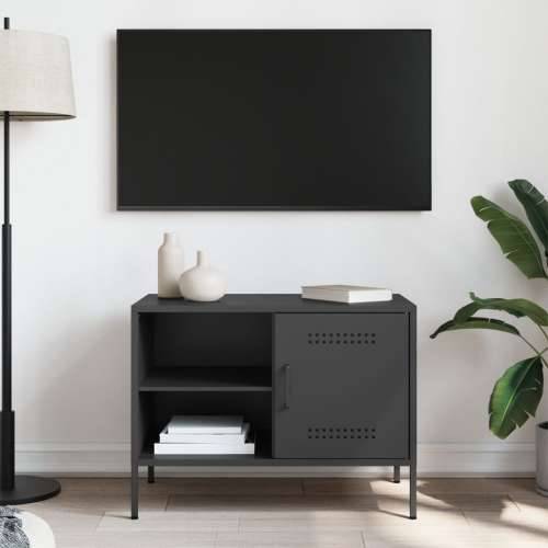 TV ormarić crni 68 x 39 x 50,5 cm čelični - Crna 1 Cijena