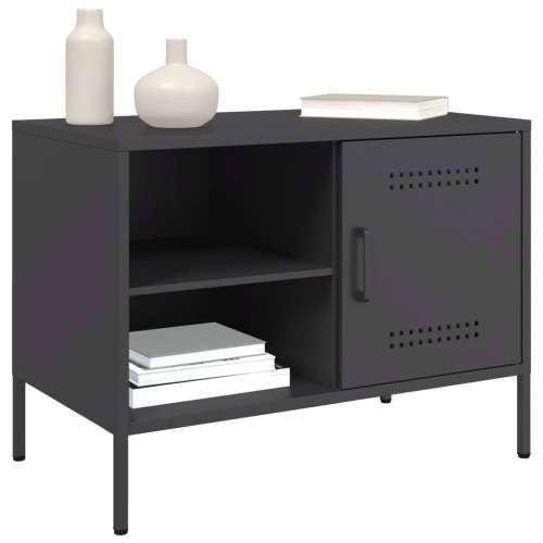 TV ormarić crni 68 x 39 x 50,5 cm čelični - Crna 1 Cijena