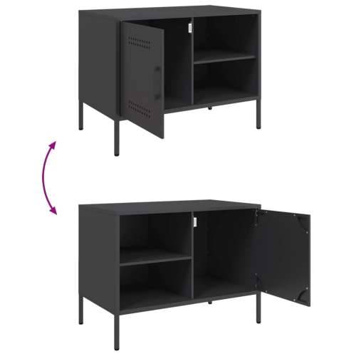 TV ormarić crni 68 x 39 x 50,5 cm čelični - Crna 1 Cijena