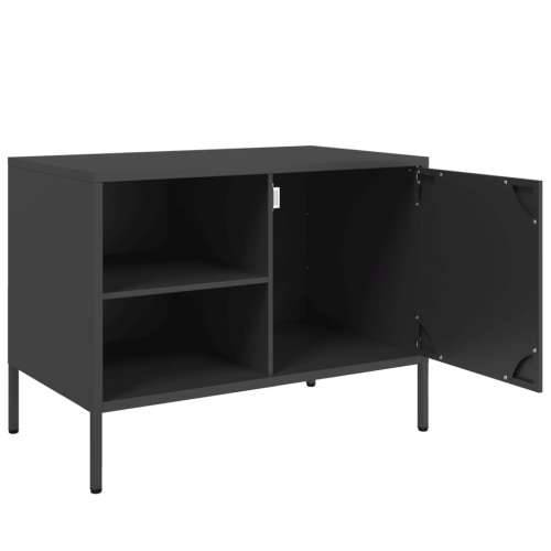 TV ormarić crni 68 x 39 x 50,5 cm čelični - Crna 1 Cijena
