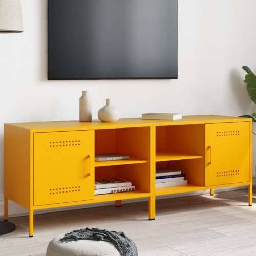 TV ormarići 2 kom žuta boja senfa 68 x 39 x 50,5 cm čelični - Žuta 2 Cijena