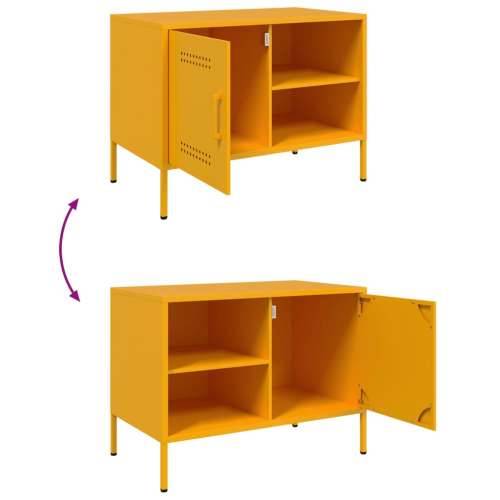TV ormarići 2 kom žuta boja senfa 68 x 39 x 50,5 cm čelični - Žuta 2 Cijena