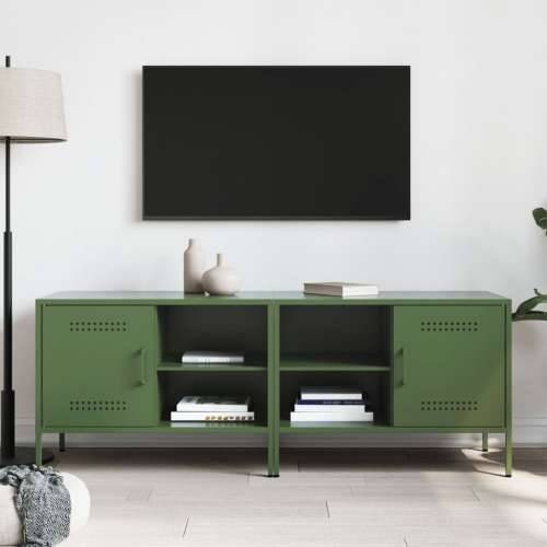 TV ormarići 2 kom maslinastozeleni 68 x 39 x 50,5 cm čelični - Zelena 2 Cijena