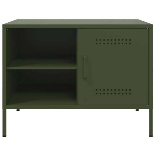 TV ormarići 2 kom maslinastozeleni 68 x 39 x 50,5 cm čelični - Zelena 2 Cijena