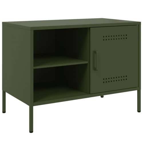 TV ormarići 2 kom maslinastozeleni 68 x 39 x 50,5 cm čelični - Zelena 2 Cijena