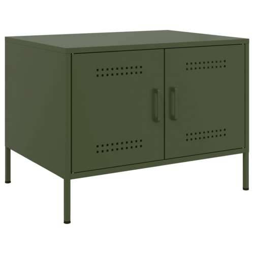 Stolić za kavu maslinastozeleni 68 x 50 x 50,5 cm od čelika - Zelena 1 Cijena
