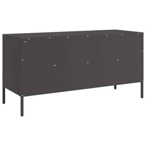 TV ormarić crni 100,5 x 39 x 50,5 cm čelični Crna 1 Cijena