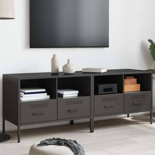 TV ormarići 2 kom crni 68 x 39 x 50,5 cm čelični - Crna 2 Cijena