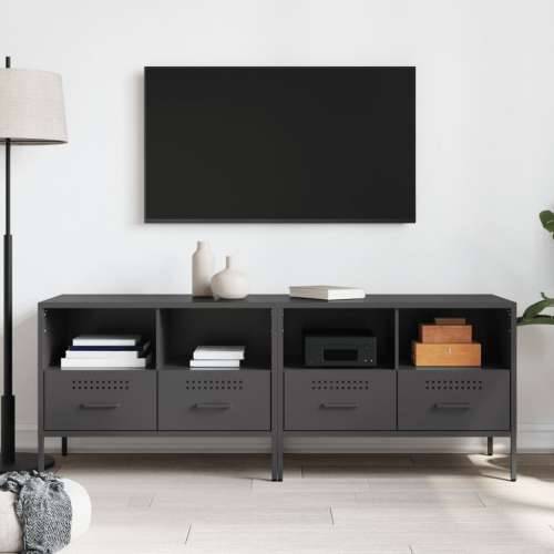 TV ormarići 2 kom crni 68 x 39 x 50,5 cm čelični - Crna 2 Cijena