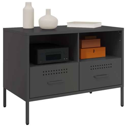 TV ormarići 2 kom crni 68 x 39 x 50,5 cm čelični - Crna 2 Cijena