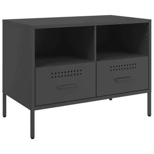 TV ormarići 2 kom crni 68 x 39 x 50,5 cm čelični - Crna 2 Cijena