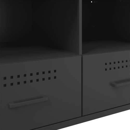 TV ormarići 2 kom crni 68 x 39 x 50,5 cm čelični - Crna 2 Cijena