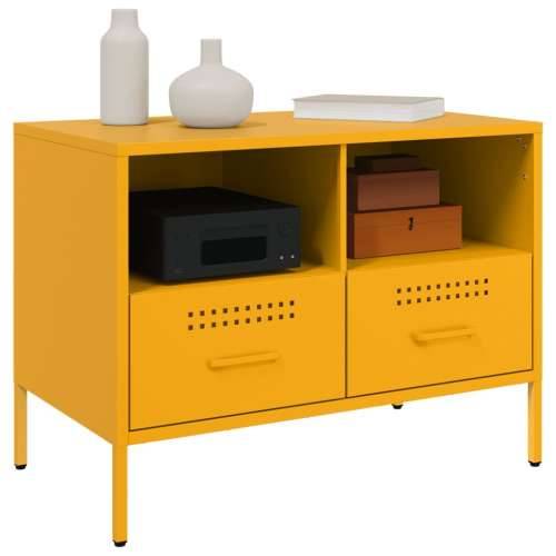 TV ormarić boja senfa 68 x 39 x 50,5 cm čelični - Žuta 1 Cijena