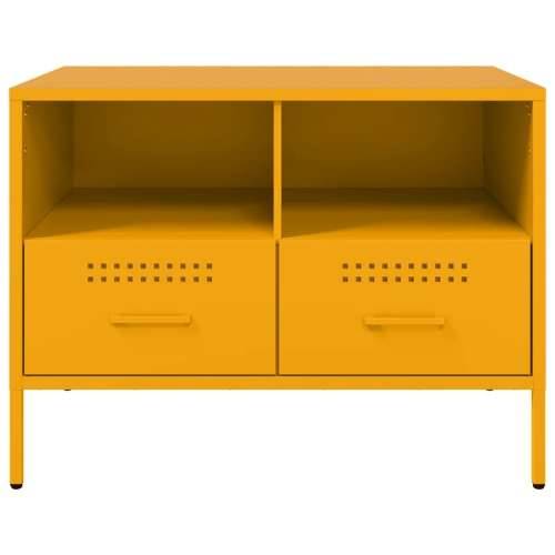 TV ormarić boja senfa 68 x 39 x 50,5 cm čelični - Žuta 1 Cijena
