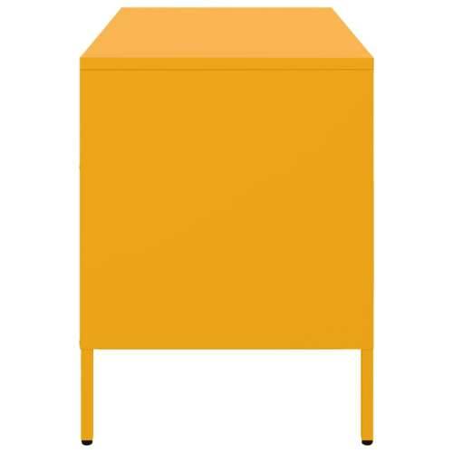 TV ormarić boja senfa 68 x 39 x 50,5 cm čelični - Žuta 1 Cijena