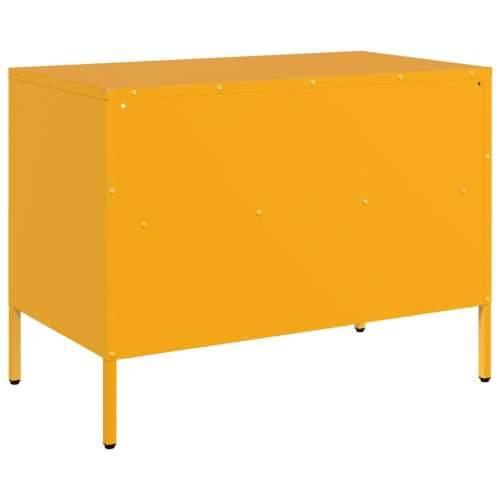 TV ormarić boja senfa 68 x 39 x 50,5 cm čelični - Žuta 1 Cijena
