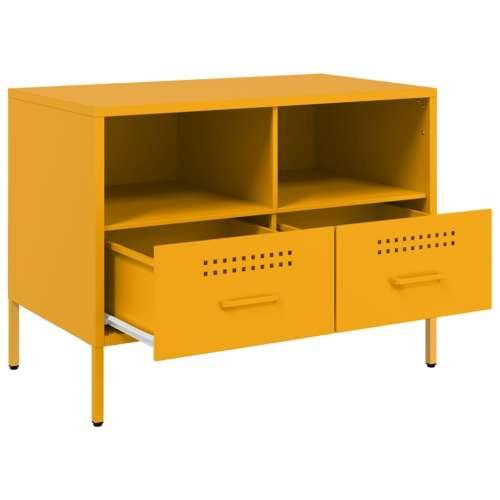 TV ormarić boja senfa 68 x 39 x 50,5 cm čelični - Žuta 1 Cijena