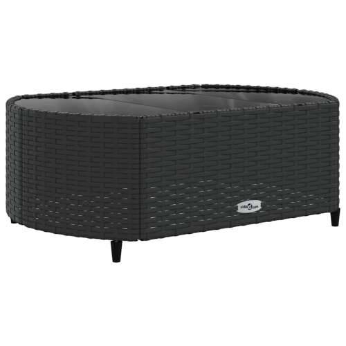 Vrtna garnitura - 6-dijelni set vrtnih sofa s jastucima crni od poliratana - Crna 6 Cijena