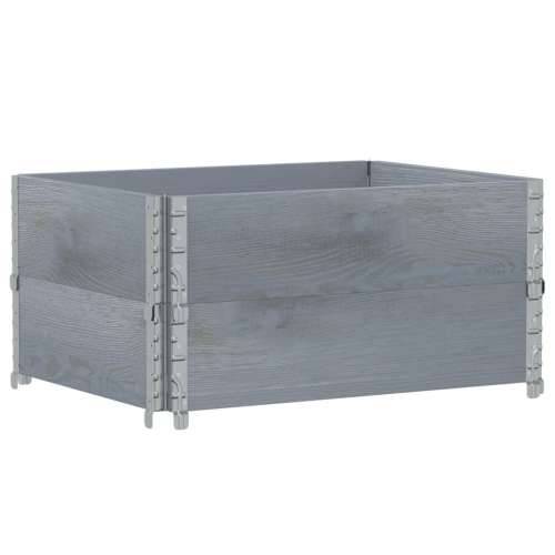 Vrtna sadilica siva 80x60 cm od masivne borovine - Siva 80 x 60 x 41 cm 1 Cijena