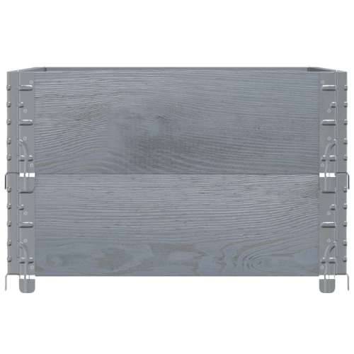 Vrtna sadilica siva 80x60 cm od masivne borovine - Siva 80 x 60 x 41 cm 1 Cijena