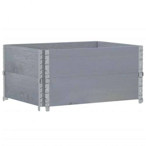 Vrtna sadilica siva 80x60 cm od masivne borovine - Siva 80 x 60 x 41 cm 1 Cijena