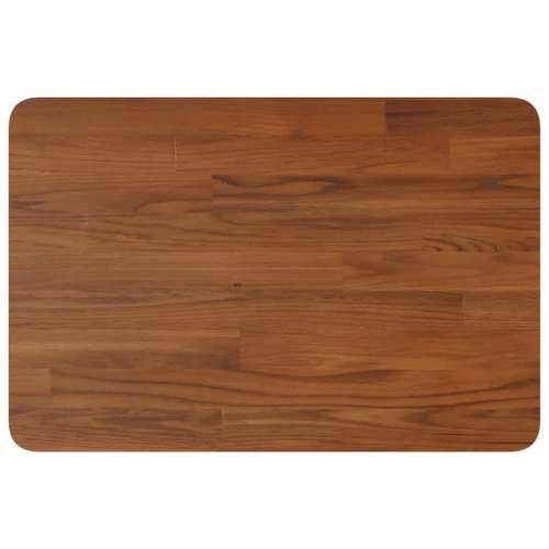 Zidna polica za Lavabo - Umivaonik od čelika i masivne hrastovine - tamno smeđe i bijele boje 60 x 40 x 2.5 cm 1 Pravokutno Cijena