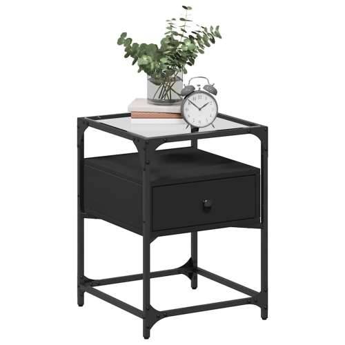 Noćni ormarići 2 kom crni 40 x 40 x 55 cm od konstruiranog drva - Crna 2 Cijena