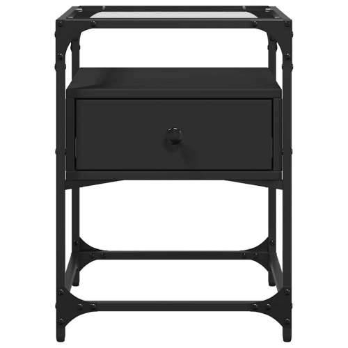 Noćni ormarići 2 kom crni 40 x 40 x 55 cm od konstruiranog drva - Crna 2 Cijena