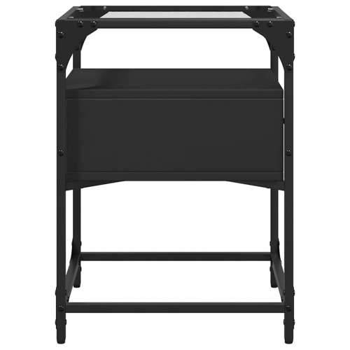 Noćni ormarići 2 kom crni 40 x 40 x 55 cm od konstruiranog drva - Crna 2 Cijena