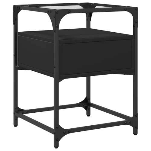 Noćni ormarići 2 kom crni 40 x 40 x 55 cm od konstruiranog drva - Crna 2 Cijena
