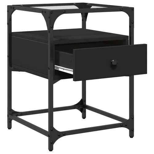 Noćni ormarići 2 kom crni 40 x 40 x 55 cm od konstruiranog drva - Crna 2 Cijena