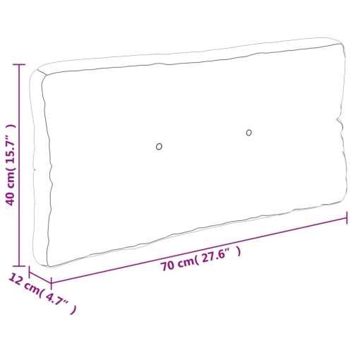 Jastuk za palete antracit 70 x 40 x 12 cm od tkanine - Antracit 70 x 40 x 12 cm 1 Cijena