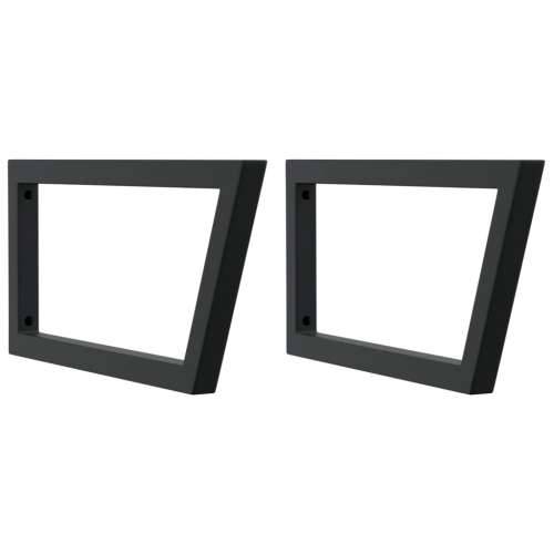 Zidna polica za Lavabo - Umivaonik od čelika i masivne hrastovine - tamno smeđa i crna 60 x 60 x 2.5 cm 1 Trapez Cijena