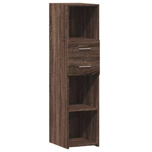 Visoka komoda boja hrasta 30 x 42,5 x 124 cm konstruirano drvo Smeđi hrast 1 Cijena