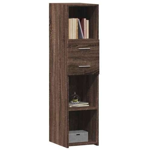 Visoka komoda boja hrasta 30 x 42,5 x 124 cm konstruirano drvo Smeđi hrast 1 Cijena