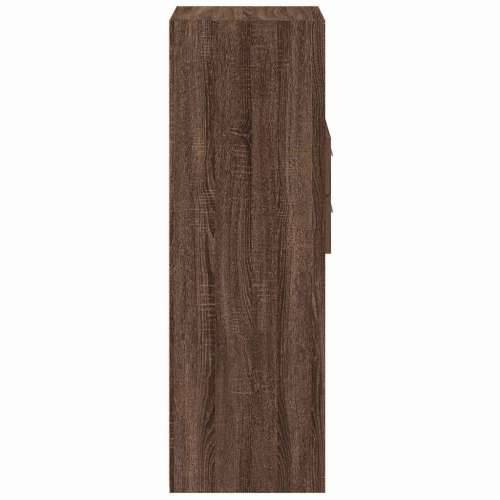 Visoka komoda boja hrasta 30 x 42,5 x 124 cm konstruirano drvo Smeđi hrast 1 Cijena